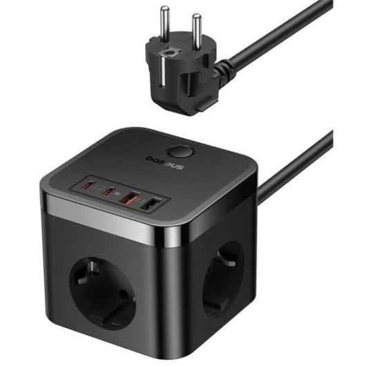 Steckdosenleiste Baseus PowerCombo Cube 3 Steckplätze 2 USB-A 2 USB-C mit Schutz