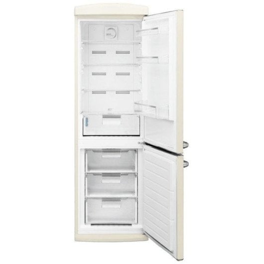 Frigorífico Combi Cecotec Bolero CoolMarket Combi Origin 294+ Total No Frost 190 cm 294L E Beige Alarma en puerta