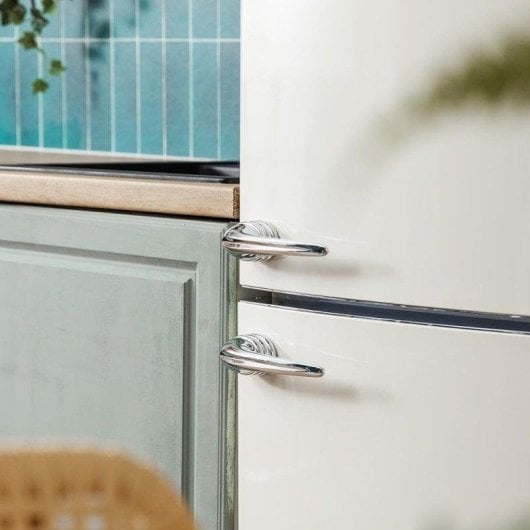 Frigorífico Combi Cecotec Bolero CoolMarket Combi Origin 294+ Total No Frost 190 cm 294L E Beige Alarma en puerta