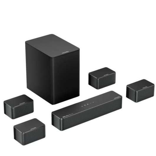 Barra di Suono Ultimea Poseidon D80 7.1 460W Bluetooth HDMI eARC Dolby Atmos