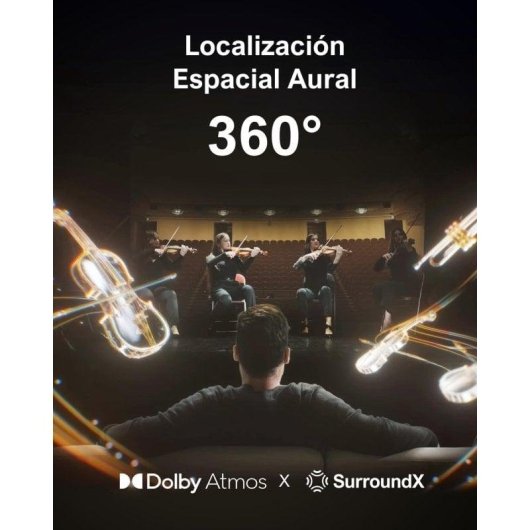 Barra di Suono Ultimea Poseidon D80 7.1 460W Bluetooth HDMI eARC Dolby Atmos