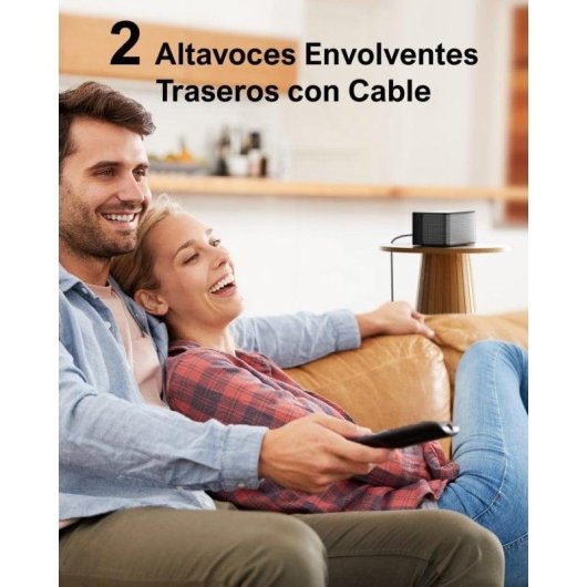 Barra di Suono Ultimea Poseidon D80 7.1 460W Bluetooth HDMI eARC Dolby Atmos