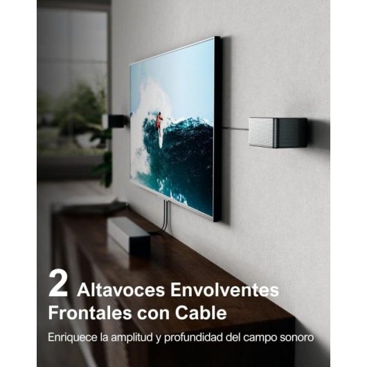 Barra di Suono Ultimea Poseidon D80 7.1 460W Bluetooth HDMI eARC Dolby Atmos