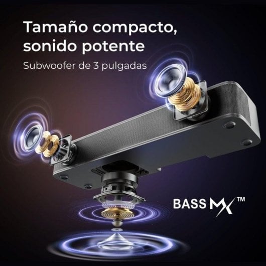 Barra de som Ultimea Poseidon M20 Bluetooth 120W com subwoofer integrado e app