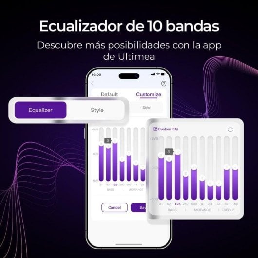 Barra de som Ultimea Poseidon M20 Bluetooth 120W com subwoofer integrado e app