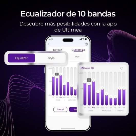 Soundbar Ultimea Poseidon M20 2.1 120W Bluetooth Optisch USB Integrierter Subwoofer