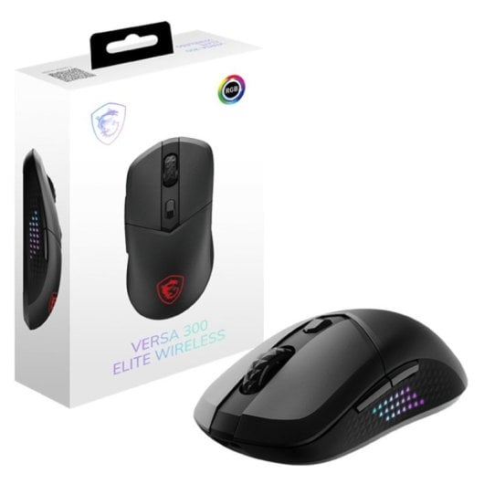 MSI VERSA 300 ELITE RGB Ratón Gaming Inalámbrico Bluetooth 6400 DPI Negro
