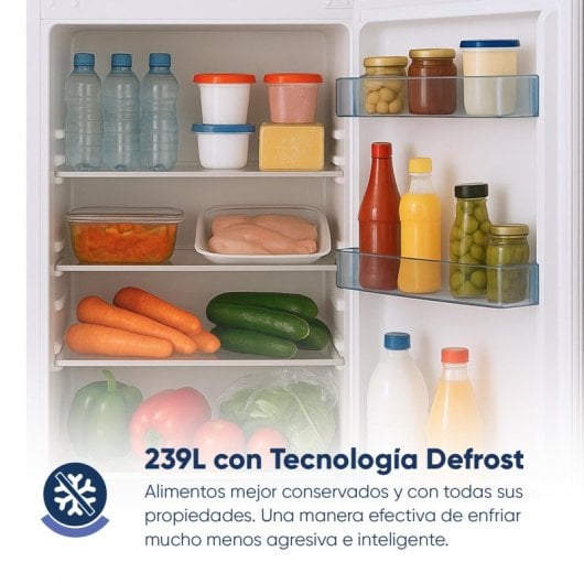 Origial ORIDUAL160NFW Frigorífico Combi Total No Frost 160cm E Blanco