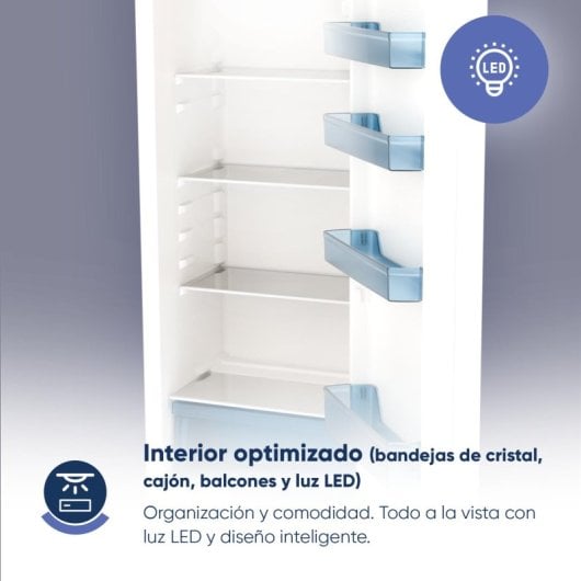 Origial ORIDUAL160NFW Frigorífico Combi Total No Frost 160cm E Blanco