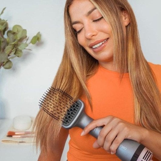 Cecotec CeramicCare Unique Square Cepillo de Aire Moldeador con Forma Cuadrada 100W Gris Reacondicionado