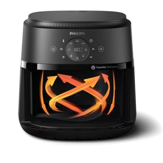 Airfryer Philips NA231/00 Série 2000 Fenêtre 6.2L 1700W Noire