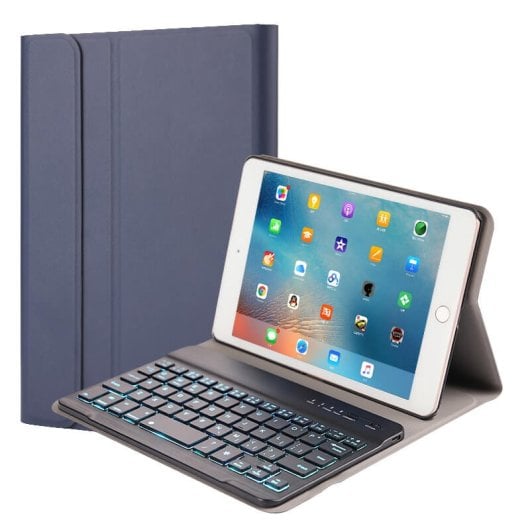 Royal Bailey 1027D Capa com Teclado Bluetooth para Ipad Mini1/2/3 Azul