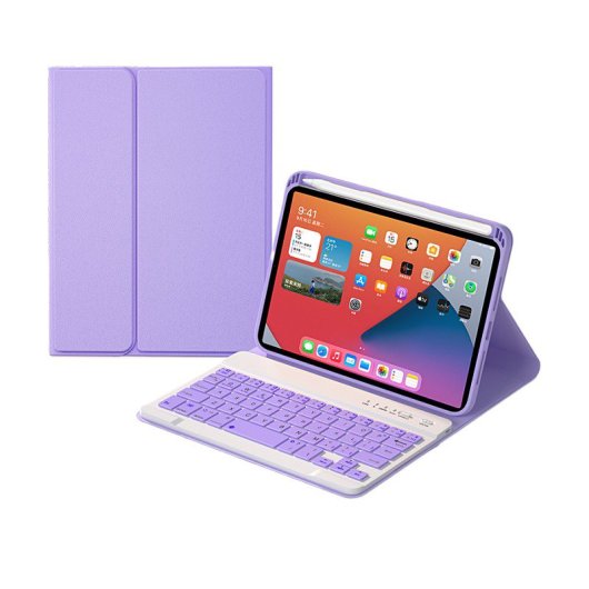 Royal Bailey HK006 Funda con Teclado Bluetooth para iPad Mini 6 Morado
