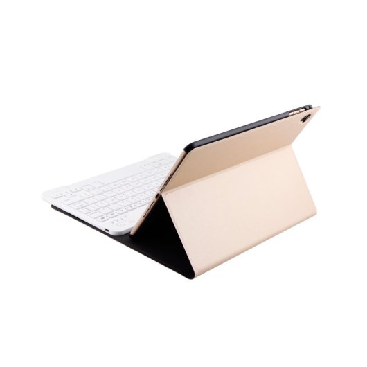 Royal Bailey FT1030 Funda con Teclado Bluetooth para iPad Pro 9.7 (2018/2017) iPad Air/ Air 2 Dorado