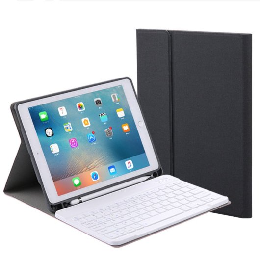 Custodia con tastiera Bluetooth Royal Bailey RK508 per iPad Pro 9.7/Air 2/Air 2018 e 2017 - Nero