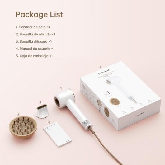 Dreame Hair Glory Combo Secador de Pelo Blanco