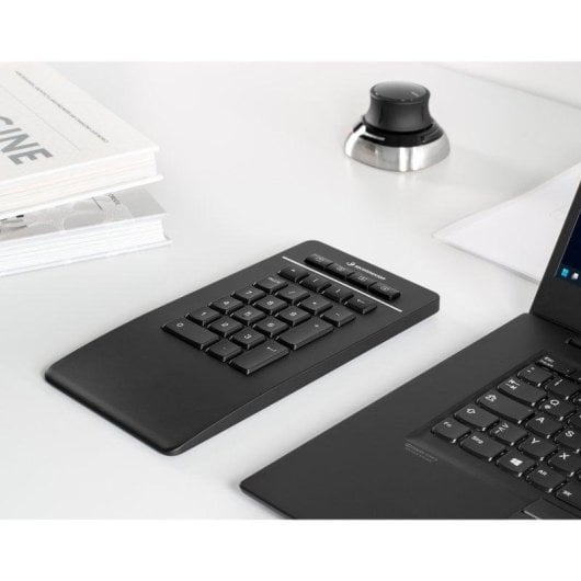 Tastatur 3Dconnexion Numpad Pro Bluetooth USB RF Wireless schwarz