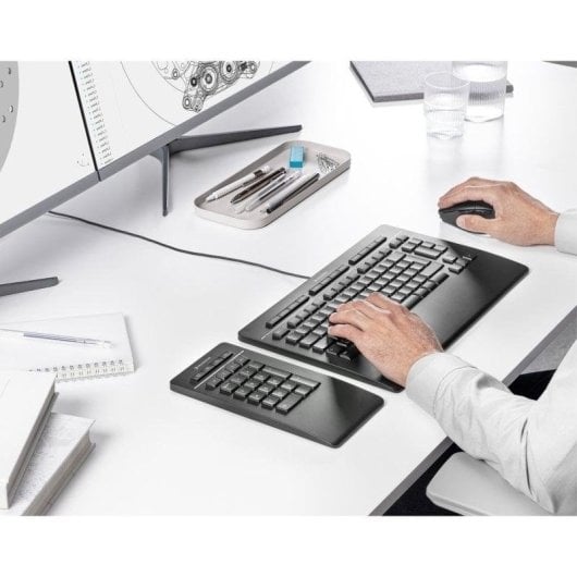 Tastatur 3Dconnexion Numpad Pro Bluetooth USB RF Wireless schwarz