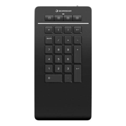 Tastatur 3Dconnexion Numpad Pro Bluetooth USB RF Wireless schwarz