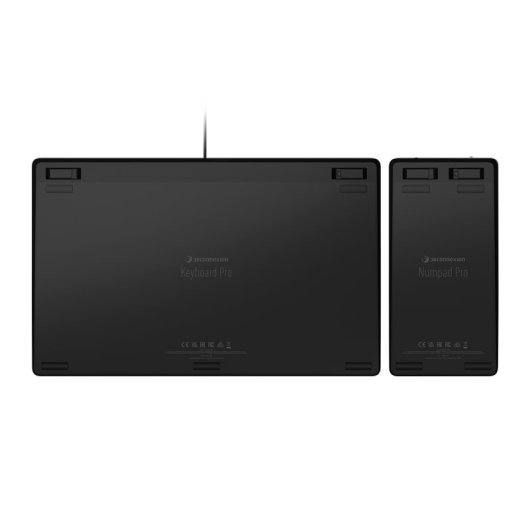 3Dconnexion Keyboard Pro Teclado + Teclado Numérico + RF Wireless + Bluetooth Francés Negro