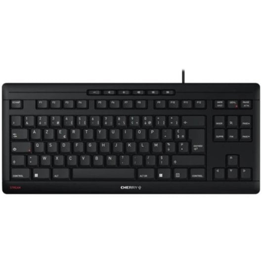 Cherry Stream TKL Teclado Compacto 88+6 Teclas USB Preto Francês