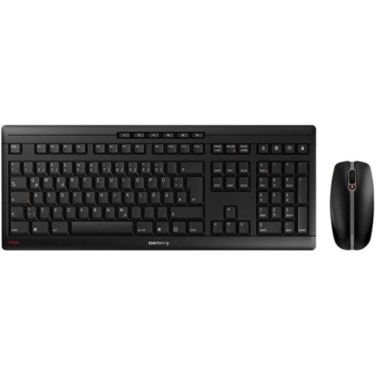 Clavier Cherry SX Combo sans fil 2.4 GHz AZERTY Français Noir