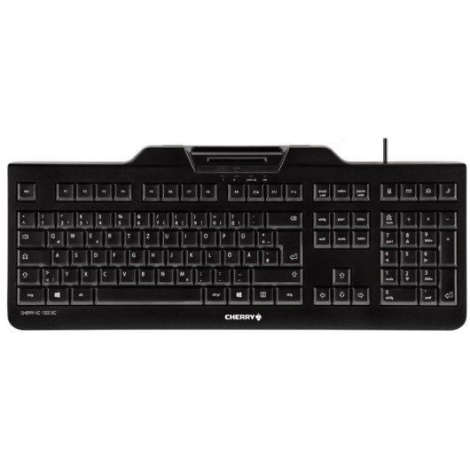 CHERRY KC 1000 SC Tastatur Büro USB AZERTY Französisch Schwarz