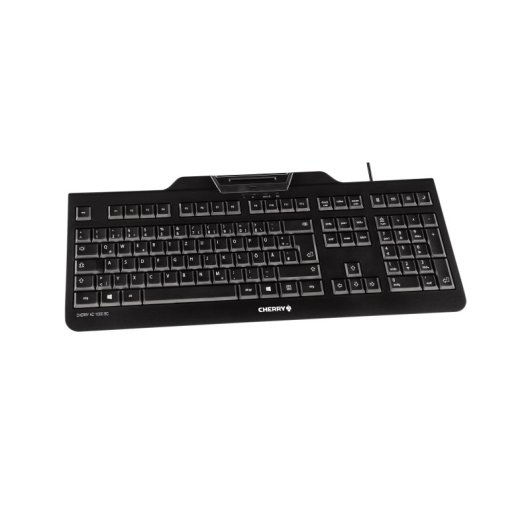 CHERRY KC 1000 SC Tastatur Büro USB AZERTY Französisch Schwarz