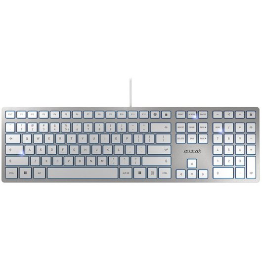Cherry KC 6000 Slim Teclado USB Plata Teclado USA