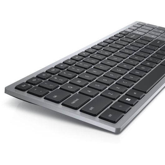 DELL KB740 Tastatur Büro RF Wireless + Bluetooth AZERTY Französisch Grau, Schwarz