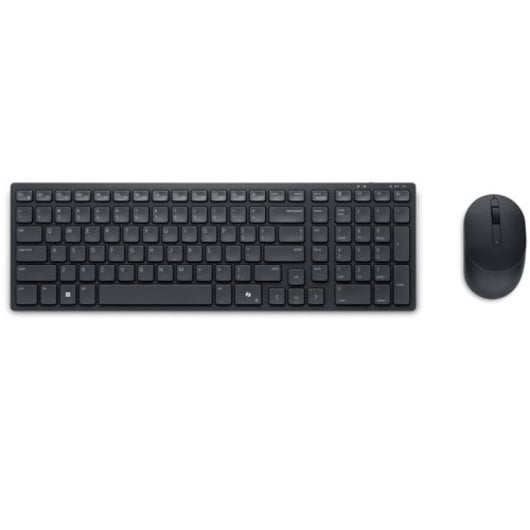 DELL KM555 Tastatur Maus enthalten Universal RF Wireless + Bluetooth AZERTY Französisch Schwarz