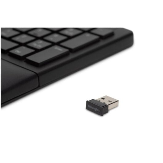 Kensington ProFit Ergo Wrlss Tastatur Universal RF kabellos + USB QWERTY Französisch Schwarz