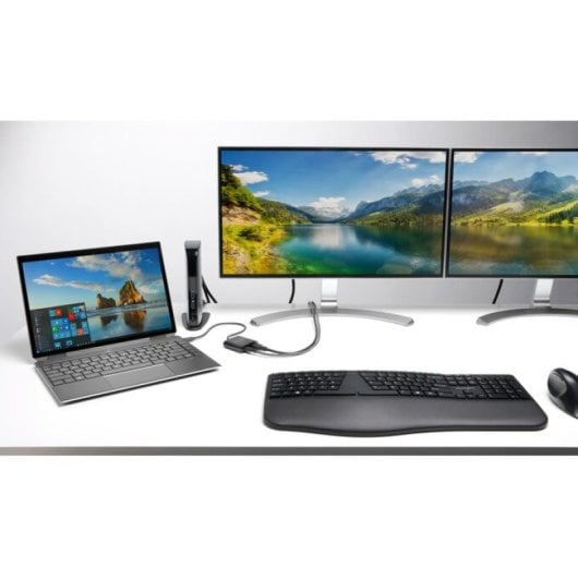 Kensington ProFit Ergo Wrlss Tastatur Universal RF kabellos + USB QWERTY Französisch Schwarz