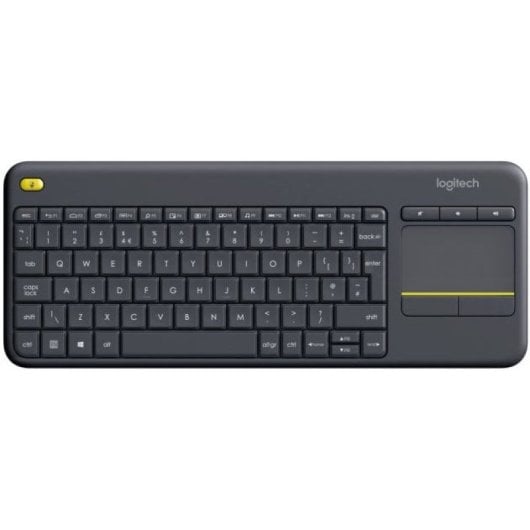 Logitech K400 Plus Tv Tastatur Universal RF Wireless AZERTY Französisch Schwarz