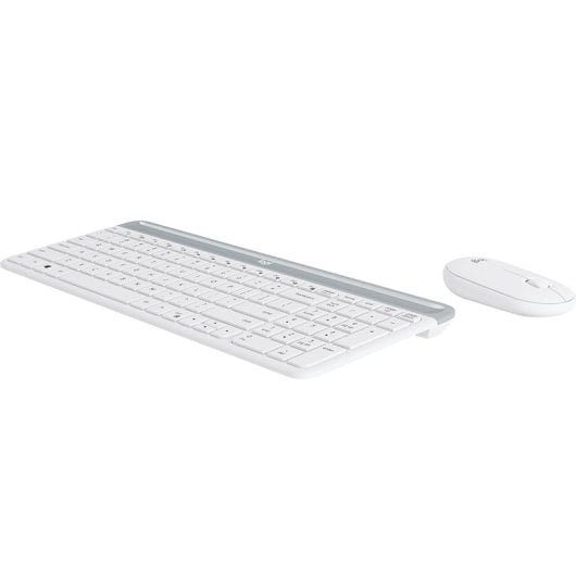 Logitech MK470 Tastatur Maus enthalten Büro RF Wireless AZERTY Französisch Weiß