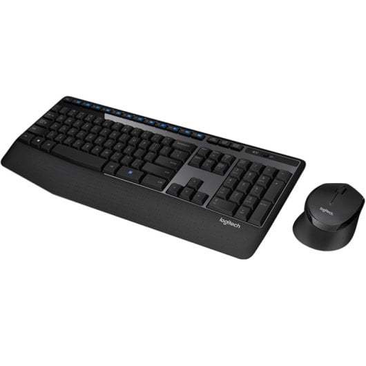 Logitech Wireless Combo MK345 Teclado Ratón incluido Universal USB Teclado Francés Negro