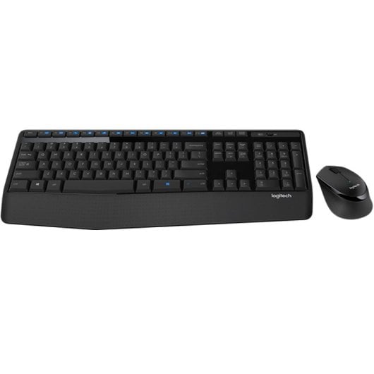 Logitech Wireless Combo MK345 Teclado Ratón incluido Universal USB Teclado Francés Negro