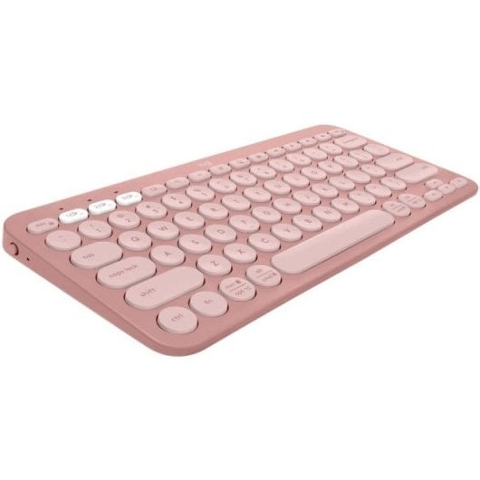Logitech Pebble Keys 2 K380s clavier Universel RF sans fil + Bluetooth AZERTY Français Rose