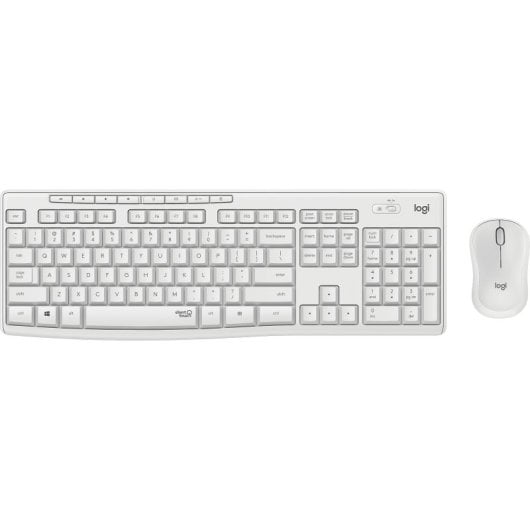 Logitech MK295 Silent Wireless Combo Teclado Ratón Oficina RF inalámbrico Teclado Francés Blanco