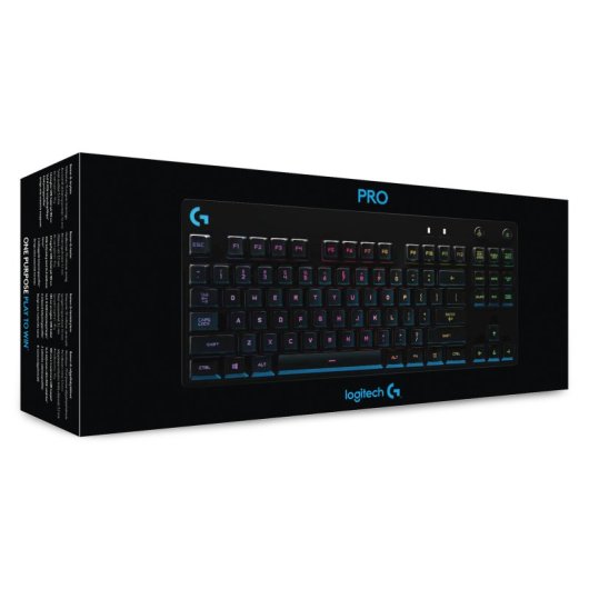 Logitech G Pro Gaming Teclado Juego USB Teclado Francés Negro