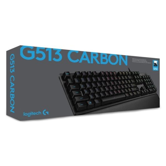 Logitech G G513 CARBON LIGHTSYNC RGB Teclado Mecánico GX Brown Teclado Francés