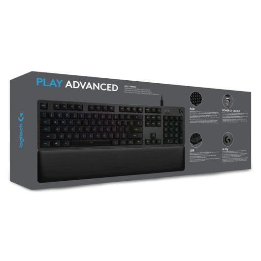 Logitech G G513 CARBON LIGHTSYNC RGB Teclado Mecánico GX Brown Teclado Francés