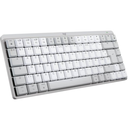 Logitech MX Mini Mechanical for Mac clavier Bureau Bluetooth AZERTY Français Gris, Blanc