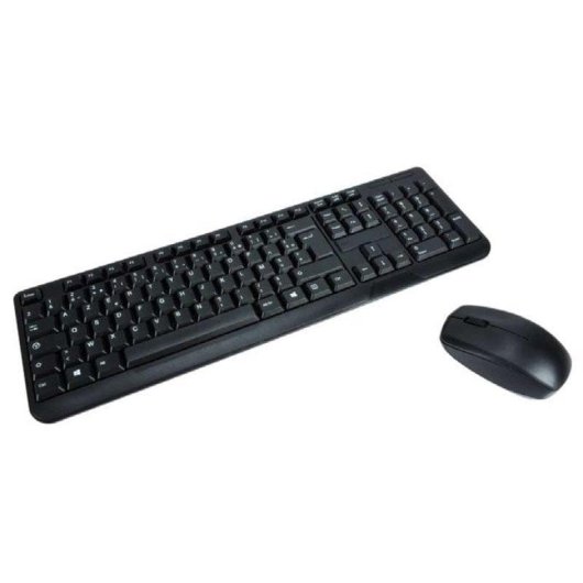 Teclado MCL ACK-2012W/N inalámbrico completo AZERTY con ratón óptico 1200 DPI