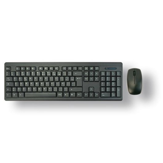 Teclado MCL ACK-2012W/N inalámbrico completo AZERTY con ratón óptico 1200 DPI