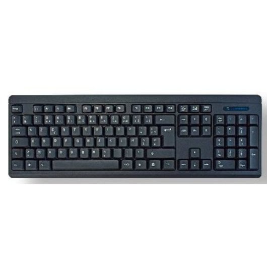 MCL Samar ACK-301W/N – Klavier – Sans Fil – 2,4 GHz – AZERTY – Französisch – Schwarz
