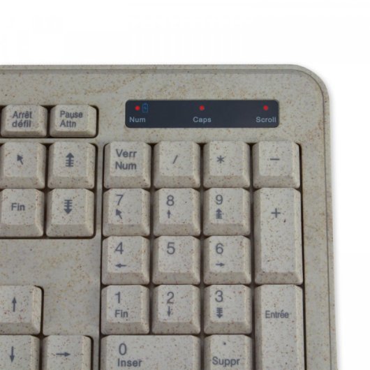 Aktionspreis MCL – Klavier – Biokunststoff – Sans Fil – 2,4 GHz – AZERTY – Französisch – Terrazzobeige