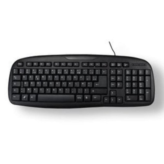 Teclado MCL ACK-298/N membrana completo AZERTY negro con cable USB 1,5 m
