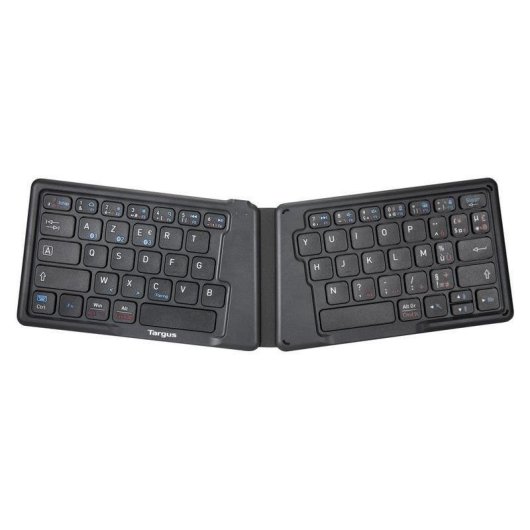 Teclado Targus AKF003FR Bluetooth 5.1 AZERTY francês mini preto ergonómico