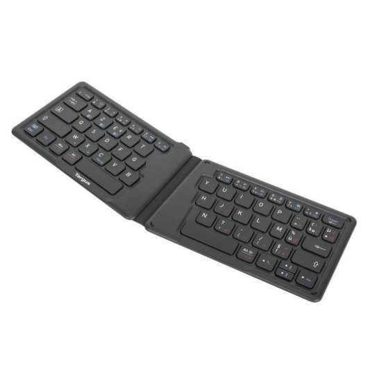 Teclado Targus AKF003FR Bluetooth 5.1 AZERTY francês mini preto ergonómico